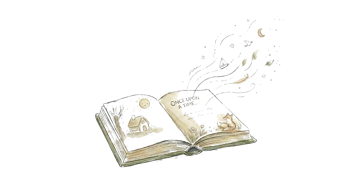 Once upon a time — an open storybook