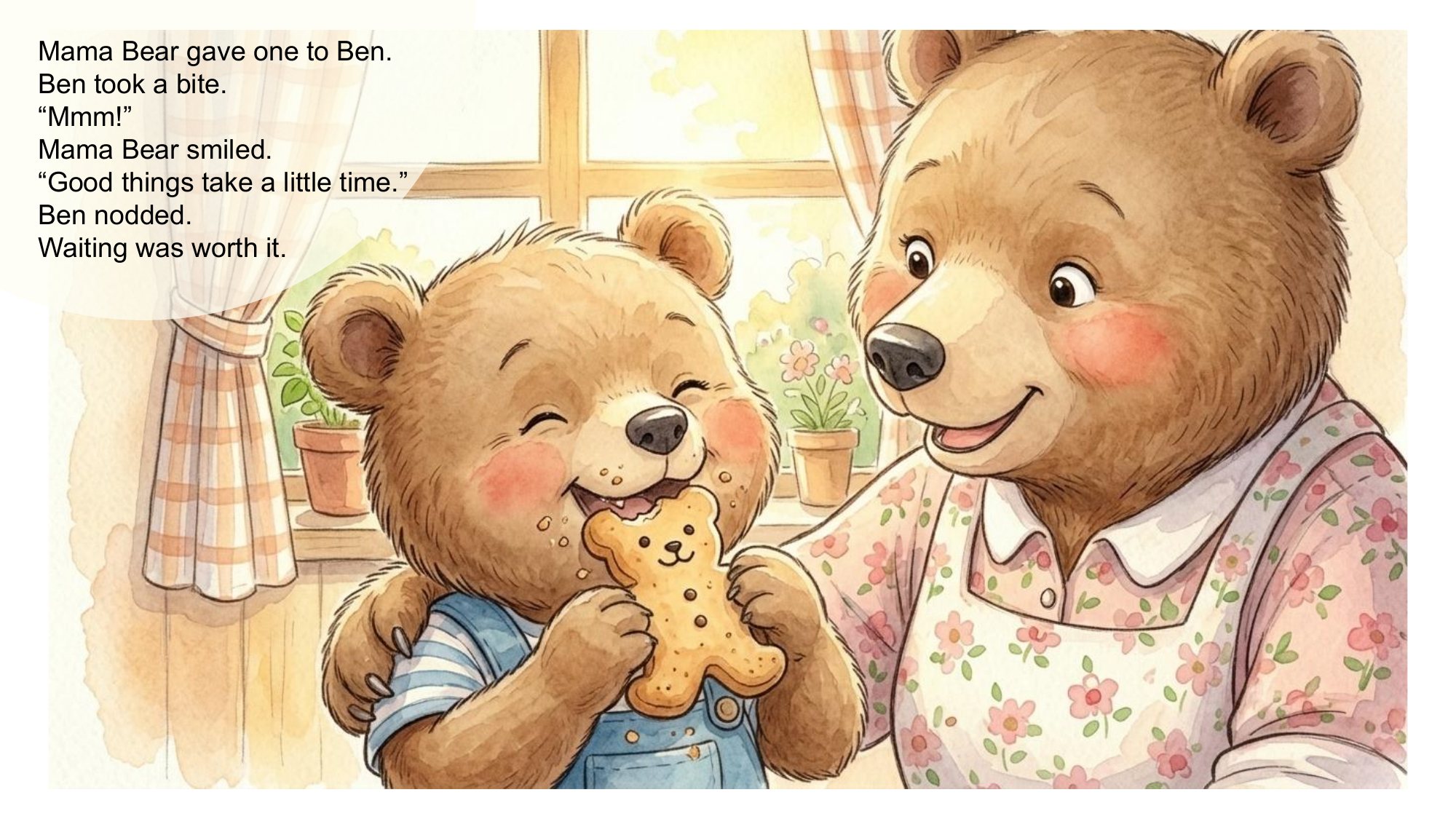 Ben takes a bite and waiting was worth it